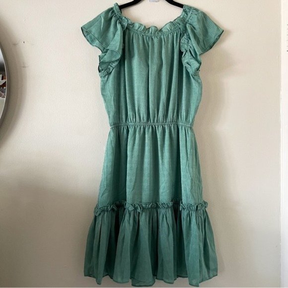 Current Air Ruffle Tie Neck Dress - Picture 7 of 8